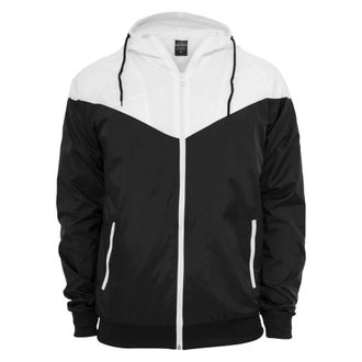 Urban Classics Heren Arrow Windrunner Soft Shell Jas (Zwart/Wit)