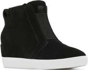 Sorel Out N About Wedge Bootie in Black/Sea Salt at Nordstrom Rack, Size 10.5