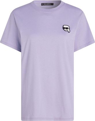 Karl Lagerfeld Ikon T-shirt - women - Organic Cotton - S - Purple
