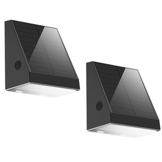 OEM Aplique Solar De Pared Para Exteriores De 2 Piezas, Resistente Al Agua Con Sensor De Luz + Sensor De Radar, Aplique De Jard&iacute;n Para Exteriores, Luz C&aacute;l