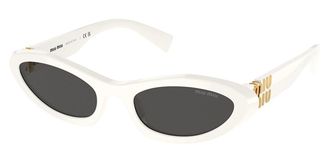 Miu Miu MU09YS 1425S0 Womens Sunglasses White Size 54