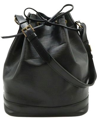 Louis Vuitton Black Leather Noe (Authentic Pre-Loved)