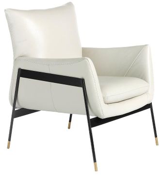 Angel Cerd&aacute; Echtleder Design Sessel Sillos, Weiss