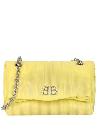 Balenciaga Monaco Sprayed Quilted Small Leather Chain Bag