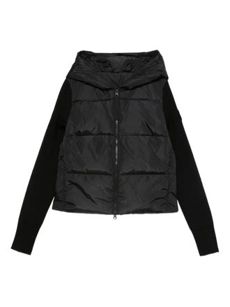 Canada Goose hooded zip-up jacket - women - Feather/Nylon/Down - S - Black
