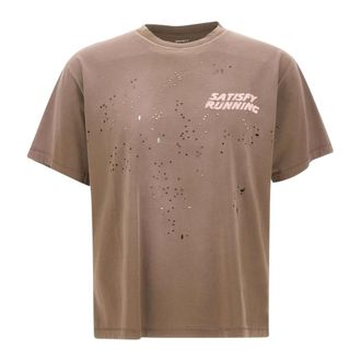 SATISFY Moth Tech T-Shirt - Sport - Hombre - Marr&oacute;n - XL