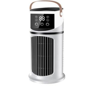 No Brand Ventilador De Refrigeraci&oacute;n Port&aacute;til Compacto Con Funci&oacute;n De Nebulizaci&oacute;n - 6,1 X 6,1 X 10,63 Pulgadas - Ajustable - Para Uso Personal