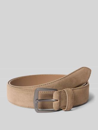 HUGO BOSS G&uuml;rtel aus echtem Rindsleder Modell SYHR-SD in Beige, Gr&ouml;&szlig;e 100