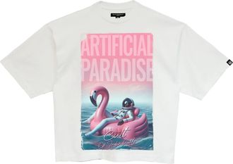 Cult of Individuality OVERSIZED SHORT SLEEVE CREW NECK TEE ARTIFICIAL PARADISE