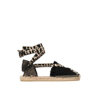 Stella McCartney Black Canvas Womens Espadrilles