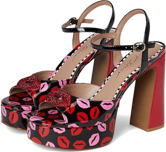 Blue by Betsey Johnson Allyson Womens Sandals Lips : 9.5 M, Faux Leather