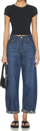 Re/Done Rewind Jean In Dark Santa Cruz Cheetah