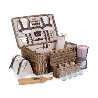 Picnic Time Charleston Picnic Basket in Beige Canvas at Nordstrom