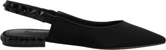 Dolce & Gabbana Charmeuse Slingback Ballerinas - Dames - Ballerinas - Zwart - 37 EU - Leer - Schoenen