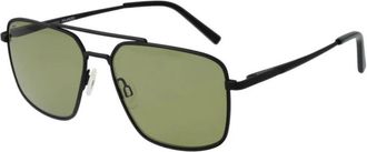 Serengeti Eyewear Zwarte Aviator Zonnebril met Photochromatische Lenzen - Heren - Zonnebrillen - Zwart - ONE Size - Accessoires