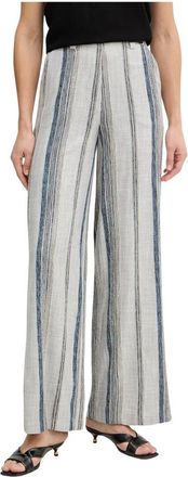 Fracomina Broeken, Dames, Veelkleurig, XS, Katoen, Gestreepte Wijde Broek