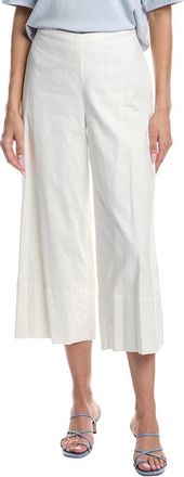 Vince Crop Wide Linen-Blend Pant
