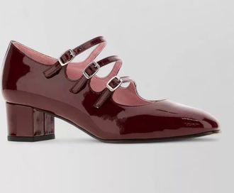 Carel leather ballerina pumps
