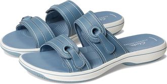 Clarks Breeze Maye Womens Sandals Denim Synthetic : 12 B - Medium