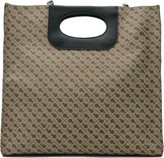 Gherardini Piattina in Millerighe - Dames - Handtassen - Bruin - ONE Size - Leer - Tassen