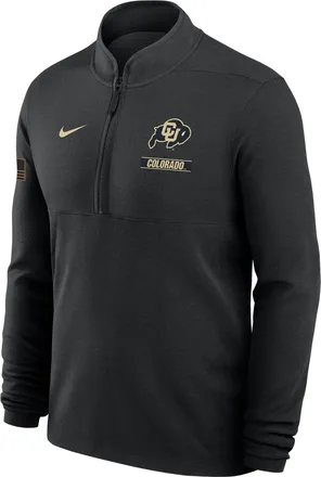 Nike Colorado 2026 Military Appreciation Stride Nike Mens Dri-FIT College 1/2-Zip Long-Sleeve Top in Black | IV8073-010