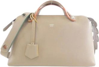 Fendi Pre-owned Handbags, female, Beige, Size: ONE SIZE Pre-owned Leather Handbag