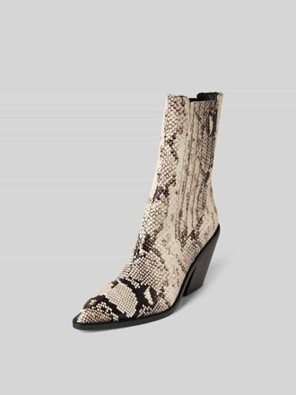 Iro Stiefeletten mit Schlangenmuster in Beige, Gr&ouml;&szlig;e 38