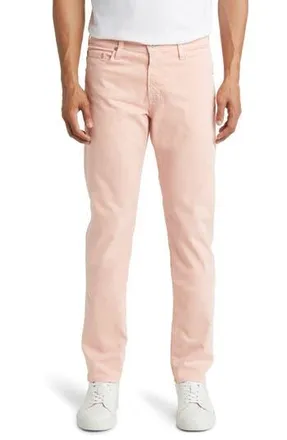 AG - Adriano Goldschmied Tellis Stretch Sateen Modern Slim Pants in Sulfur Blush Paradise at Nordstrom Rack, Size 29 X 34