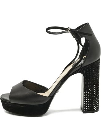 Dior Rainbow Stellar studded block-heel sandals - Black
