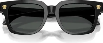 Versace 0ve4510u Rectangular Black Acetate Sunglasses