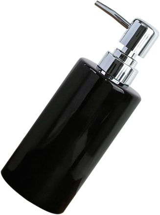 OEM Botella De Cer&aacute;mica Negra Brillante De 250 Ml Con Bomba Met&aacute;lica, Recargable, Dispensador Para Jab&oacute;n L&iacute;quido O Loci&oacute;n