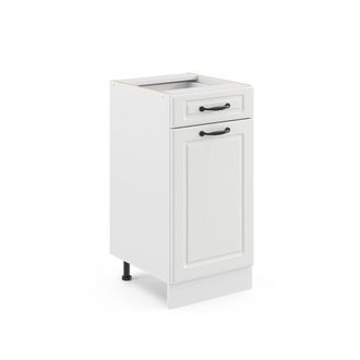 Vicco Mueble Bajo De Cocina R-line, Blanco Casa De Campo, 40 Cm Sin Encimera