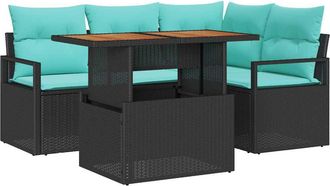 vidaXL Conjunto De Sof&aacute;s De Jard&iacute;n 5 Uds. 4-n&uacute;mero De Plazas Vidaxl