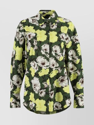 Msgm floral print cotton shirt