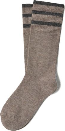 Brunello Cucinelli stripe-detailing socks - Brown