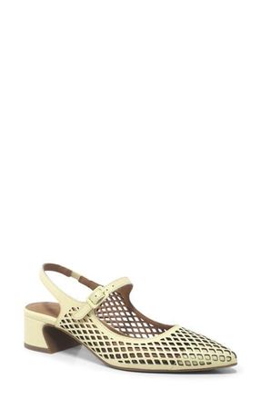 Gentle Souls Gladys Perf Slingback Pump in Yellow Leather at Nordstrom, Size 7.5