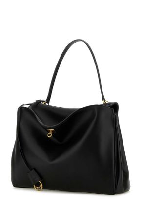 Balenciaga Womens Black Leather Large Rodeo Handbag Borse A Mano Bag