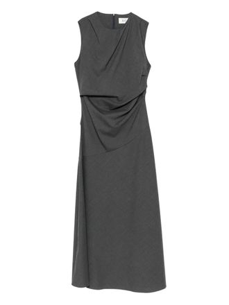 Róhe twisted sleeveless dress - women - Virgin Wool/Elastane - 38 - Grey