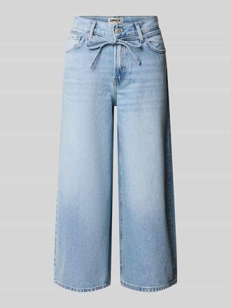 Only Regular Fit Culotte aus reiner Baumwolle Modell GIANNA in Jeansblau, Gr&ouml;&szlig;e 26/32