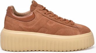 Hogan Beige Leather Chunky Sneakers