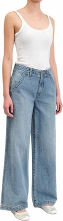Daze The Kickback High Rise Palazzo Jeans In Later