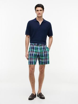 Tommy Hilfiger Mens Regular Fit 7 Madras Short - Nouveau Green Multi - 30