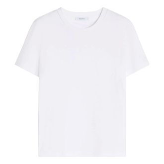 Max Mara T-Shirts, female, White, Size: XS Cotton T-shirt