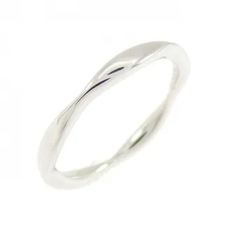 Chanel Platinum 950 Band Ring (Pre-Owned)