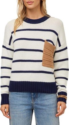 Fifteen Twenty Lucia Crewneck Striped Sweater in Multi at Nordstrom, Size X-Small