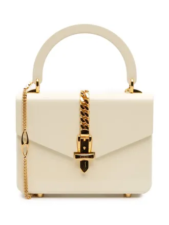 Gucci 2016-2025 Mini Acrylic Sylvie 1969 Top Handle Bag satchel - women - PVC - One Size - White