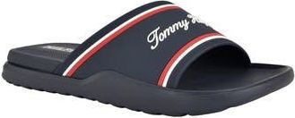 Tommy Hilfiger Momil Slide Sandal in Navy Multi at Nordstrom Rack, Size 10