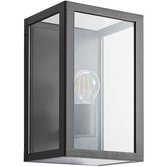 Lindby Lindby - L&aacute;mpara De Pared Exterior giavanna En Negro Aluminio