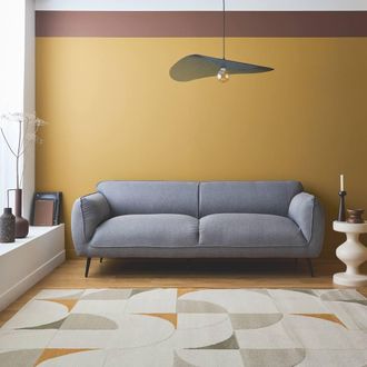 Sweeek 3-seater Sofa With Metal Legs in Light Grey