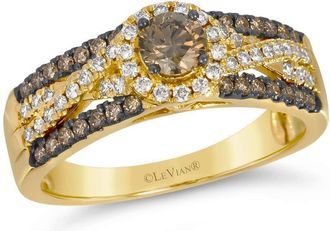 Le Vian Ladies Chocolate Diamonds Rings set in 14K Honey Gold TTBG 2